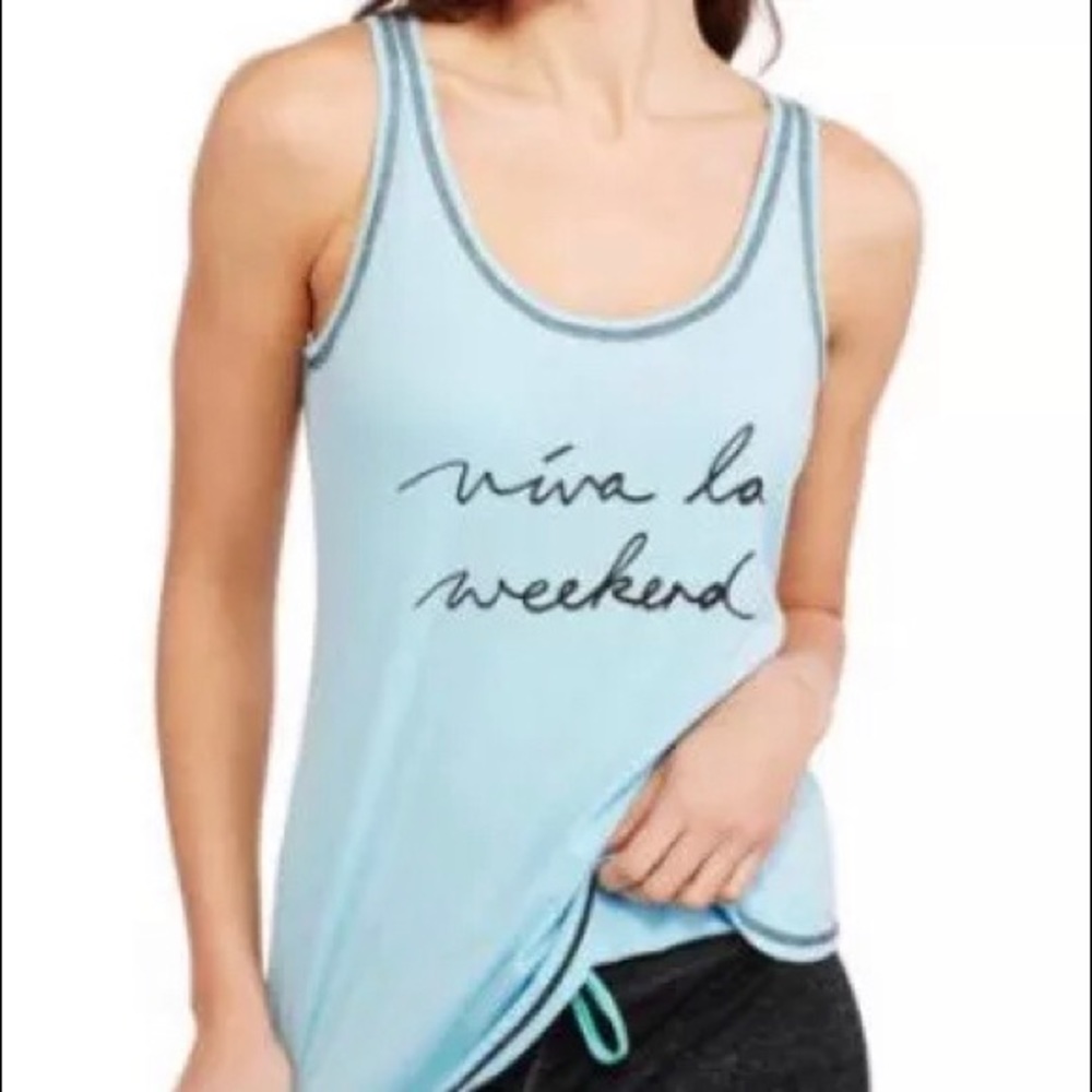 NIP Viva La Weekend Pajama Sleep Tank Top Sz. L